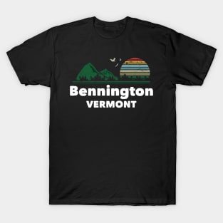 Mountain Sunset Flying Birds Outdoor Bennington Vermont T-Shirt